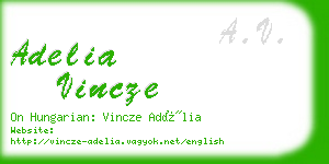 adelia vincze business card